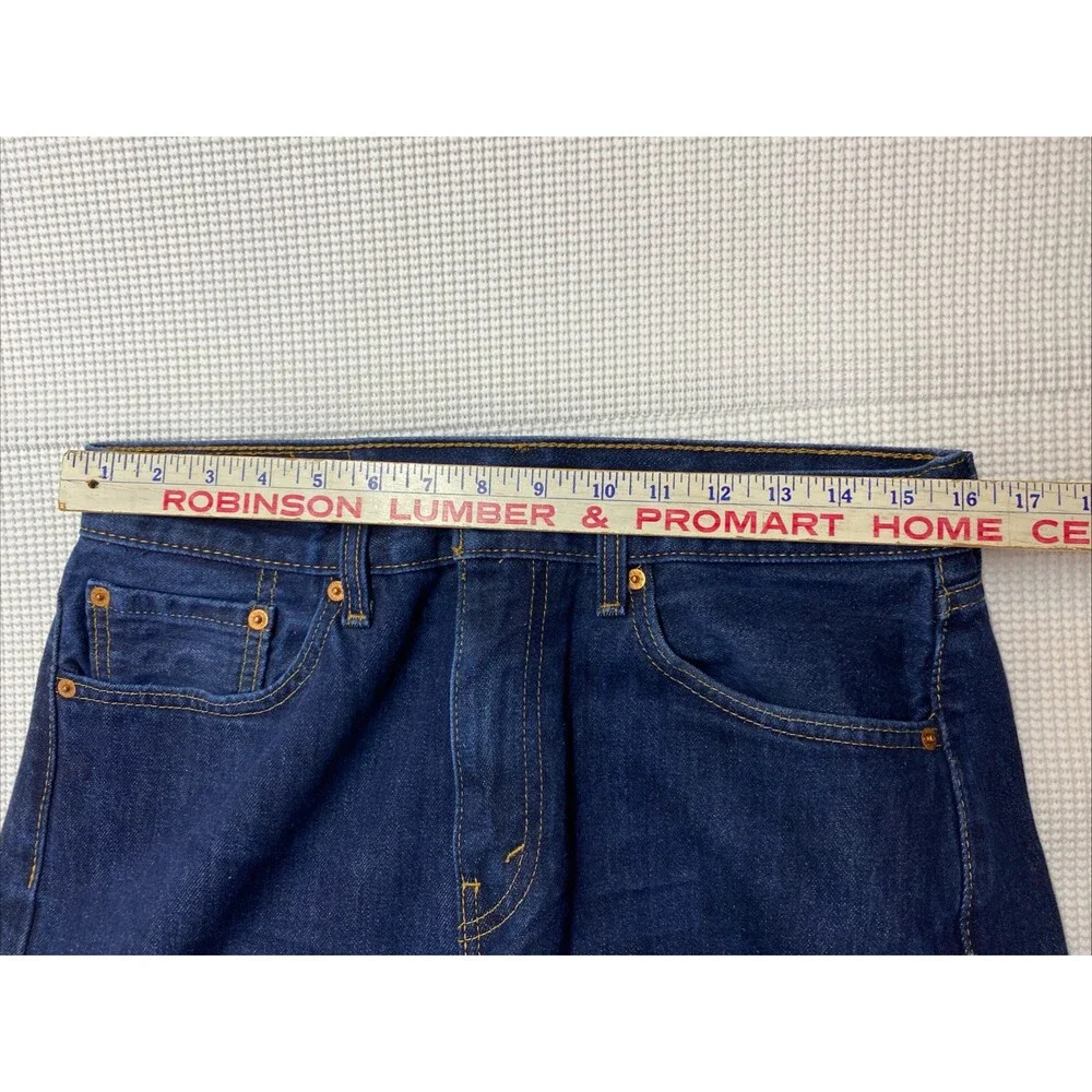 Levi's Men's 505 Jeans Size 32x34 Dark Wash Blue Regular Fit